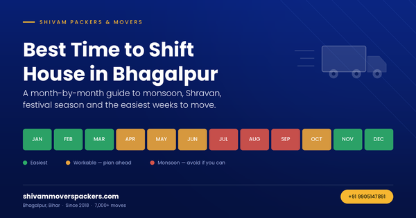 Best Time to Shift House in Bhagalpur - Month by Month Guide